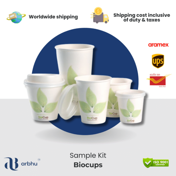 Biocups (PLA coated paper cups) Sample Set