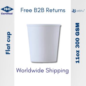 11oz Flat Biocup 300 GSM - 3000 pieces (100×30)