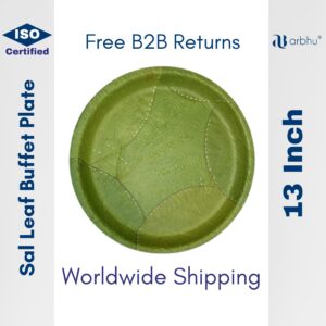 13 Inch sal leaf buffet plate - 300pieces (25×12)