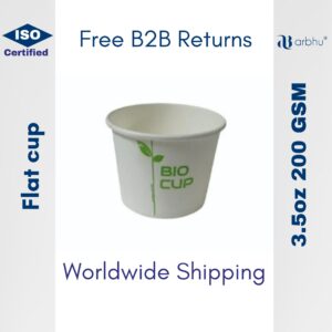 3.5oz Flat Biocup 200 GSM - 6000 pieces (100×60)