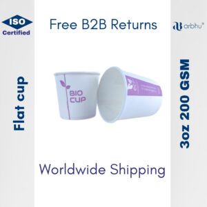 3oz Flat Biocup 200 GSM - 7000 pieces (100×70)