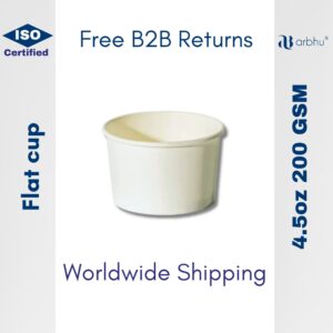 4.5oz Flat Biocup 200 GSM - 6000 pieces (100×60)