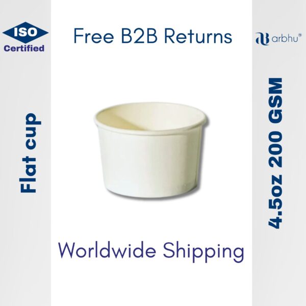 4.5oz Flat Biocup 200 GSM - 6000 pieces (100×60)