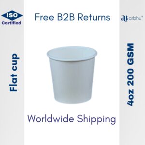 4oz Flat Biocup 200 GSM - 6000 pieces (100×60)