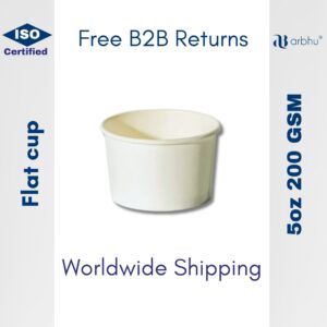 5oz Flat Biocup 200 GSM - 5500 pieces (100×55)