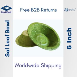 6 Inch sal leaf bowl(Cardboard) - 1500pieces (25×60)