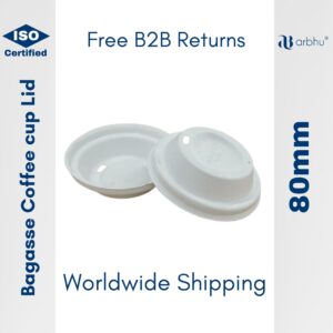 80mm Bagasse Lid- 1000pieces (50×20)