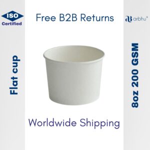 8oz Flat Biocup 200 GSM - 4500 pieces (100×45)