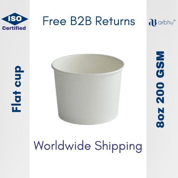 8oz Flat Biocup 200 GSM - 4500 pieces (100×45)