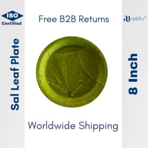8 Inch sal leaf plate - 500pieces (25×20)