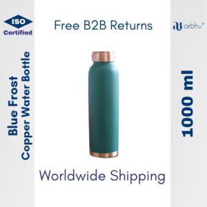 1000ml Blue Frost Copper Water Bottle - 32pieces (1×32)