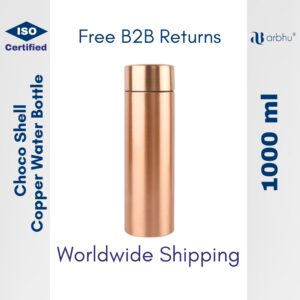 1000ml Choco Shell Copper Water Bottle - 32pieces (1×32)