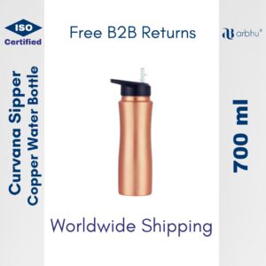 700ml Curvana Sipper Copper Water Bottle - 32pieces (1×32)