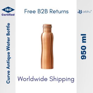 950ml CURVE Antique Copper Water Bottle - 32pieces (1×32)