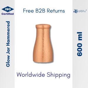 600ml GlowJar HMD Copper Water Bottle - 32pieces (1×32)