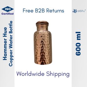 600ml Hammer Hue Copper Water Bottle - 32pieces (1×32)
