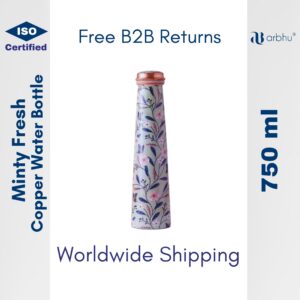 750ml Minty Fresh Copper Water Bottle - 32pieces (1×32)