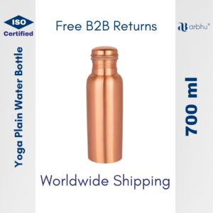 700ml YOGA Plain Copper Water Bottle - 32pieces (1×32)