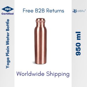 950ml YOGA Plain Copper Water Bottle - 32pieces (1×32)