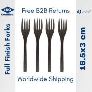Coconut shell forks- 75 pieces (1×500)