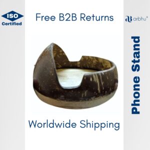 Coconut shell phone stand- 90pieces (1×90)