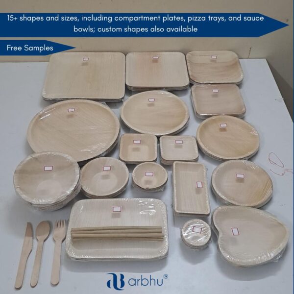 Areca/Palm leaf Square shallow plates