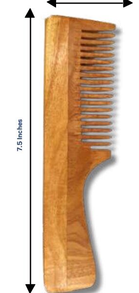 Neem wood comb