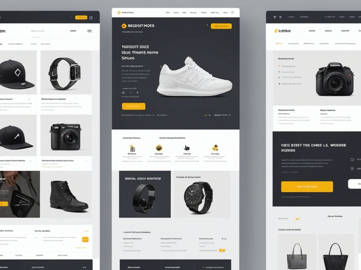 Modern e-commerce website interface